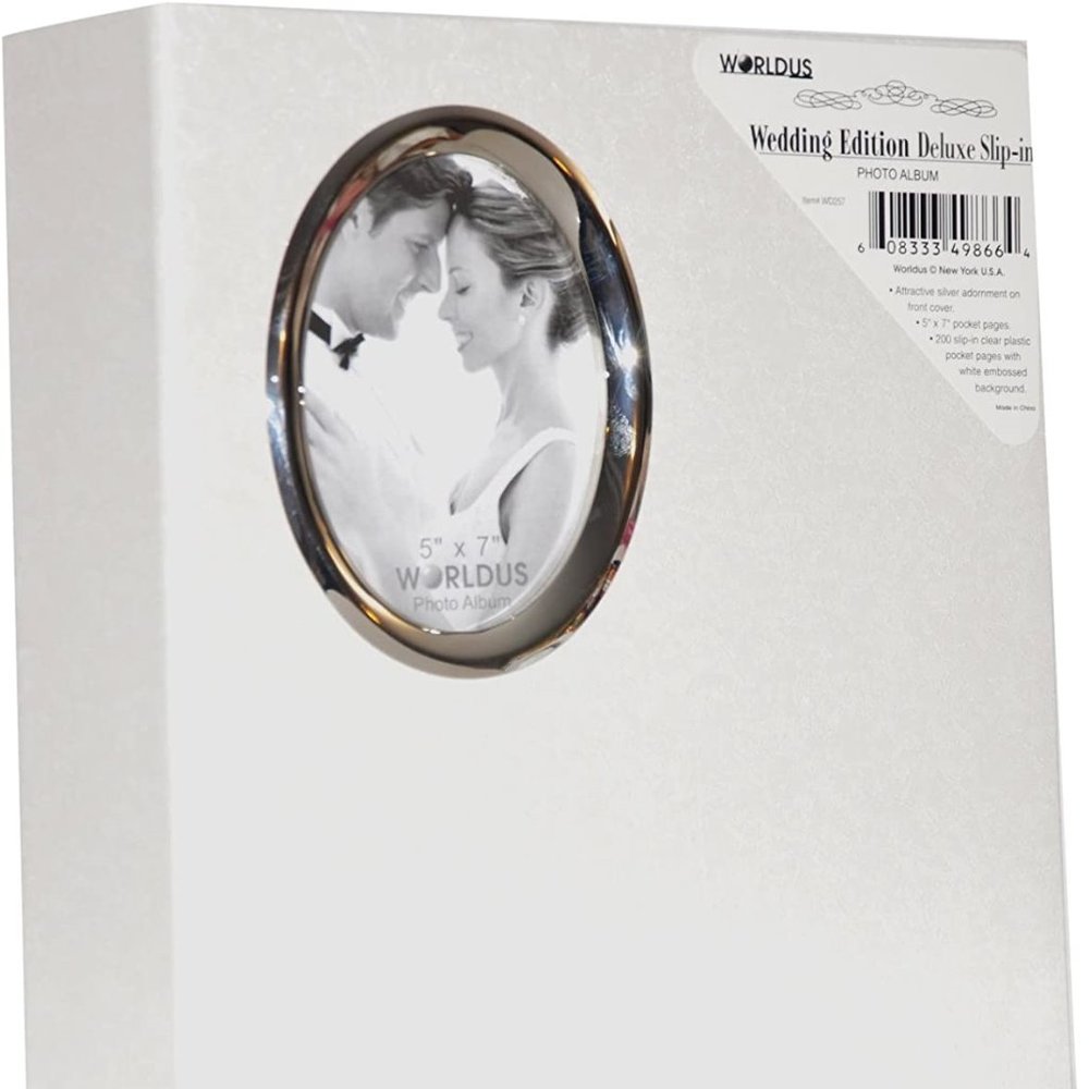 200 Pocket White 5x7 Photo Wedding Albums